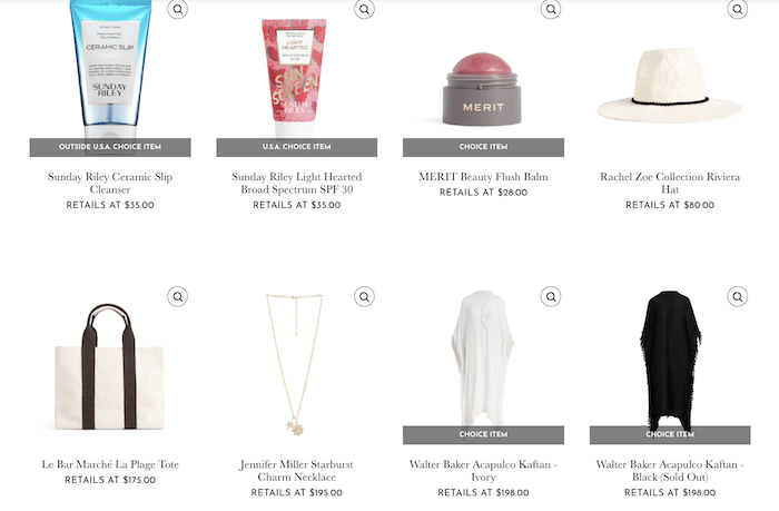 Curateur Shopping Membership summer box spoilers