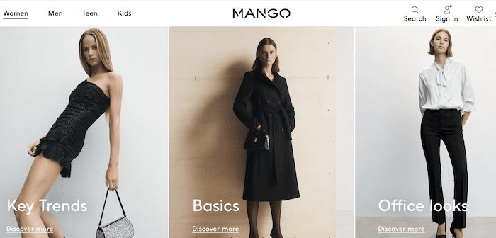 mango website is one of the best places to find clothing for your capsule wardrobe