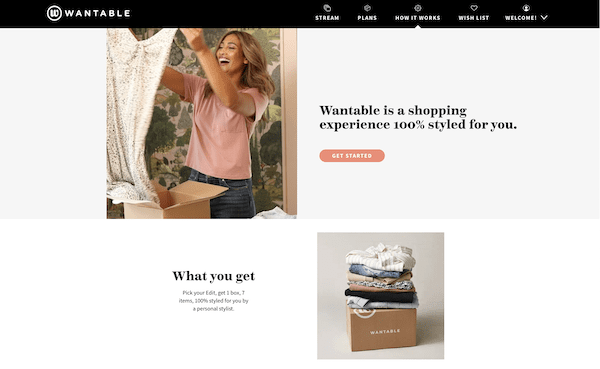 wantable best fashion subscription box brands